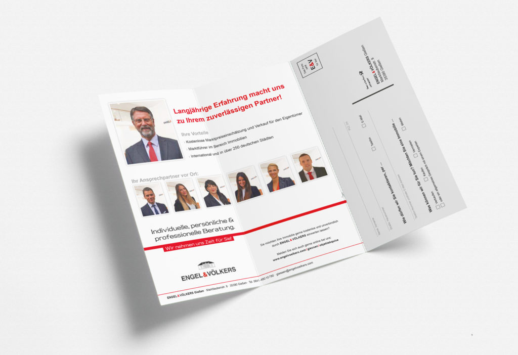 Flyerdesign/Postwurfaktion: Engel & Völkers Mittelhessen