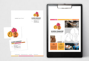 Corporate-Design und Geschäftsdrucksachen: KARIN DANHOF - Hebamme, Psychotherapeutin (HP) & Yogalehrerin